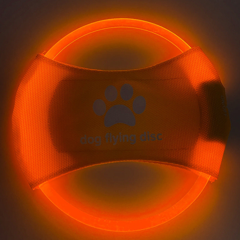 LED Light-Up Dog Flying Disc Toy
