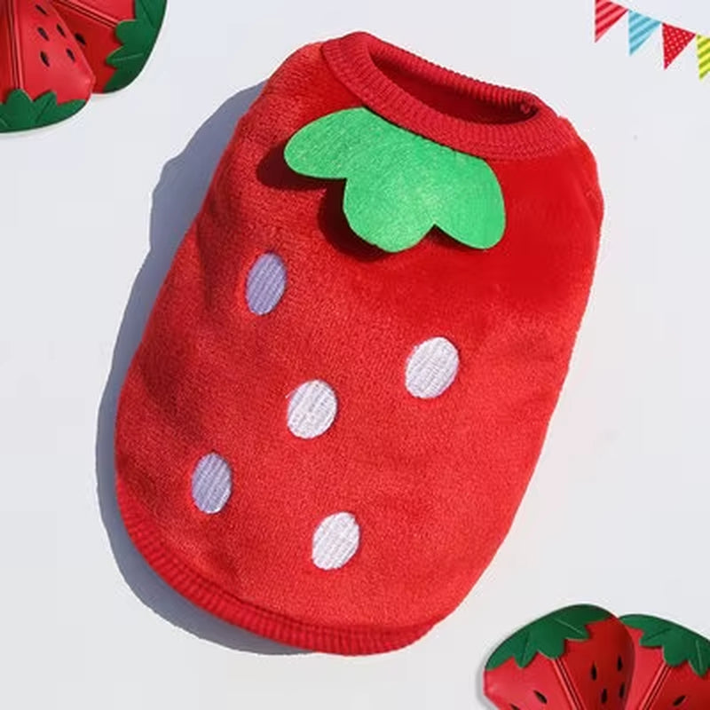 Soft Fleece Pet Dog Clothes for Small Dogs Cats Coats Jackets Vest Winter Warm Cute Pet Clothing for Dog Clothes Sweater Costume