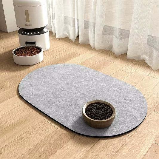Quick-Dry Absorbent Pet Food & Water Mat