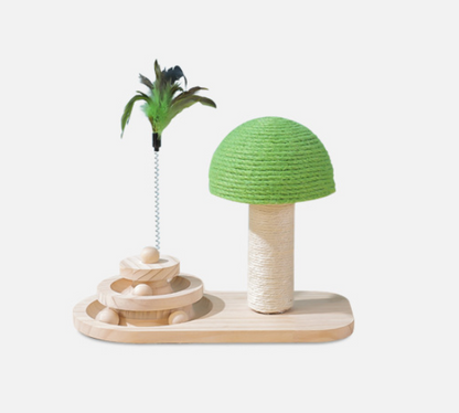 Double Sisal Ball Cat Scratching Post
