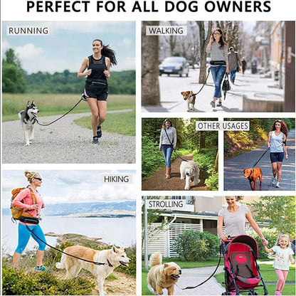 Hands-Free Shock-Absorbing Dog Leash Belt