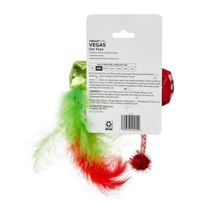 Vegas Cat Toys with Catnip, Multicolor, 3 Pack