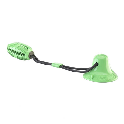 Dog Chew Toys for Aggressive Chewers Interactive Dog Suction Cup Toy Teething Rope Toy Dog Puzzle Treat Food Dispensing Ball Toy