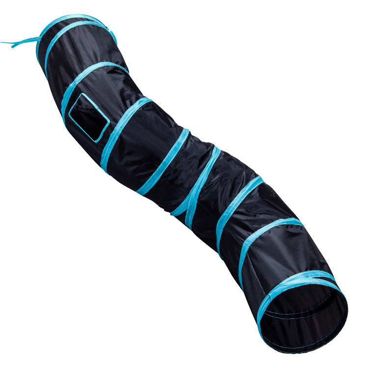 Cat Toy S-Shaped Cat Tunnel Foldable Cat Tunnel