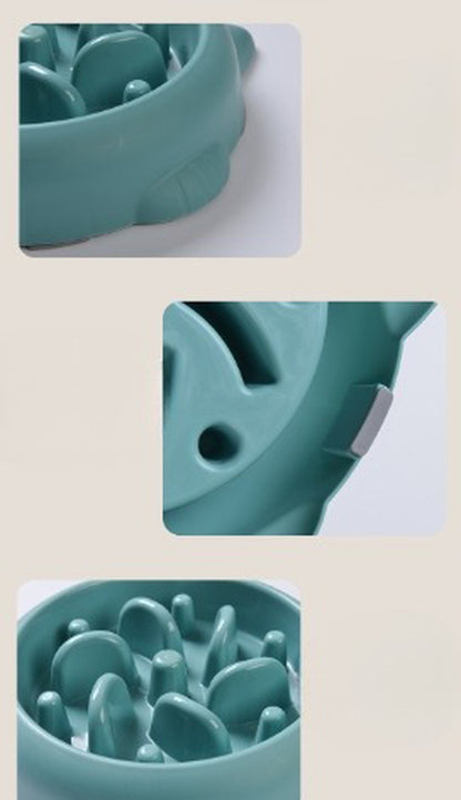 Anti-Gulp Slow Feeder Bowl for Dogs & Cats