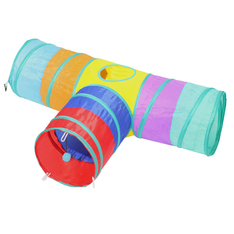 Foldable Cat Tunnel & Climbing Play Toy
