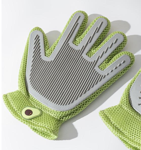 2-In-1 Pet Grooming Gloves & Brushes for Cats and Dogs High-Efficiency Hair Removal & Massage Glovesdouble-Sided Hair Removalanti-Scratch & Bite Protectioncleaning & Grooming