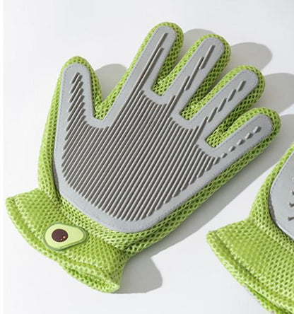 2-In-1 Pet Grooming Gloves & Brushes for Cats and Dogs High-Efficiency Hair Removal & Massage Glovesdouble-Sided Hair Removalanti-Scratch & Bite Protectioncleaning & Grooming