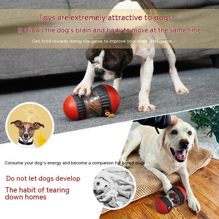 Interactive Dog Treat Dispenser Tumbler Toy