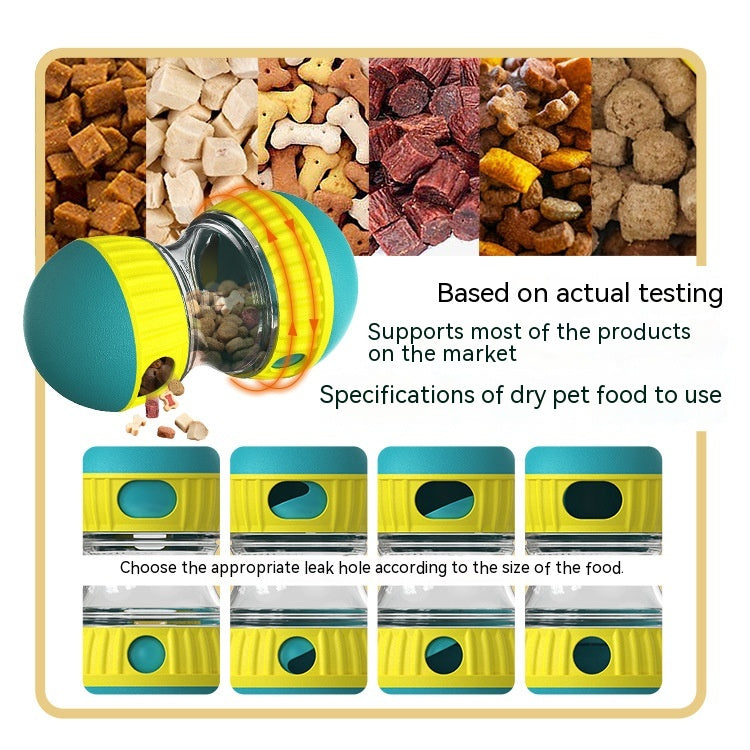 Interactive Dog Treat Dispenser Tumbler Toy