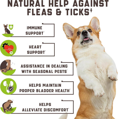 Flea & Tick Chews for Dogs 180 Count Duck Flavor All Breeds & Ages