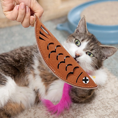 Fish-Shaped Interactive Chew Toy for Dogs