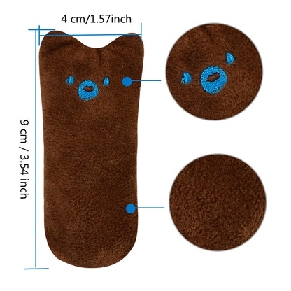 5Pcs Cat Chew Toy Bite Resistant Catnip Toys for Cats,Catnip Filled Cartoon Mice Cat Teething Chew Toy