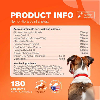 Glucosamine for Dogs Hip & Joint Supplement Chondroitin