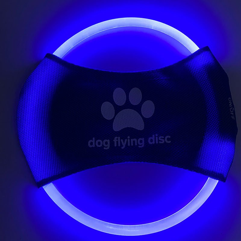 LED Light-Up Dog Flying Disc Toy