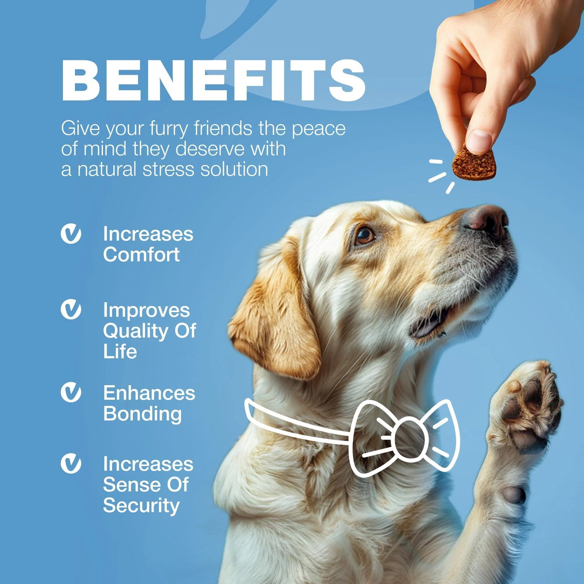 Calming Chews for Dogs Anxiety Dog Calming Treats with Melatonin Valerian Root 180 Chews