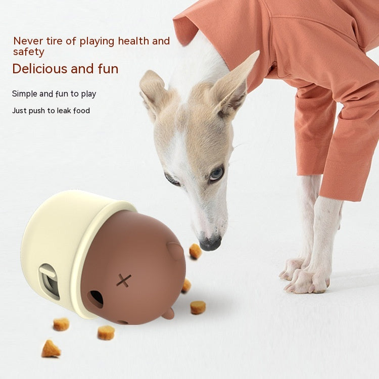 Natural Rubber Treat-Dispensing Dog Ball