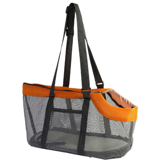 Foldable Mesh Pet Carrier for Small Dogs & Cats
