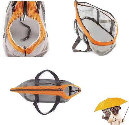 Foldable Mesh Pet Carrier for Small Dogs & Cats