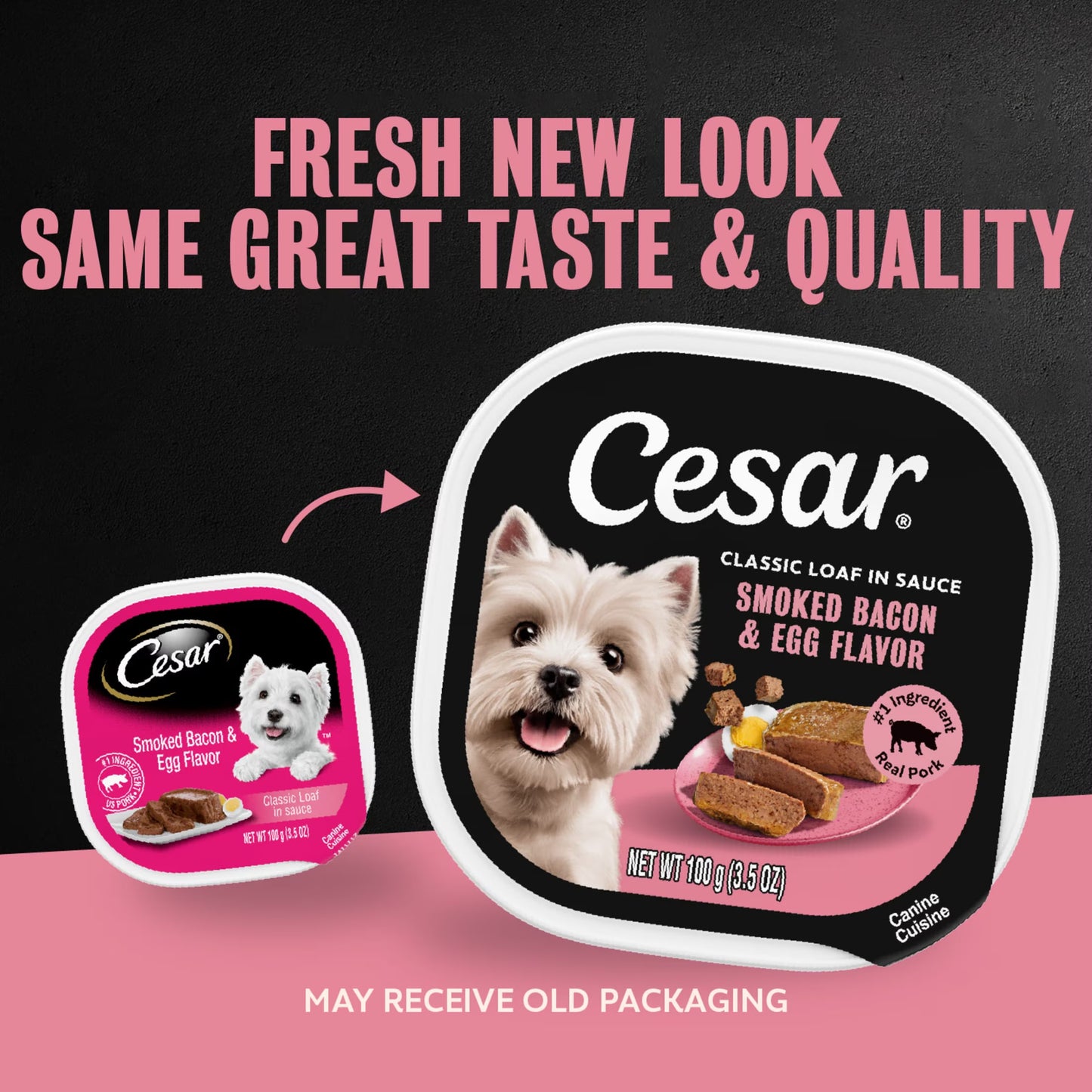 (6 Pack)  Classic Loaf in Sauce Wet Dog Food, Bacon & Egg Flavor, 3.5 Oz. Easy Peel Tray