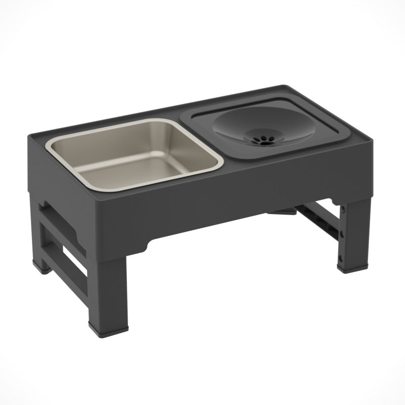 Adjustable Elevated Double Dog Bowl Stand