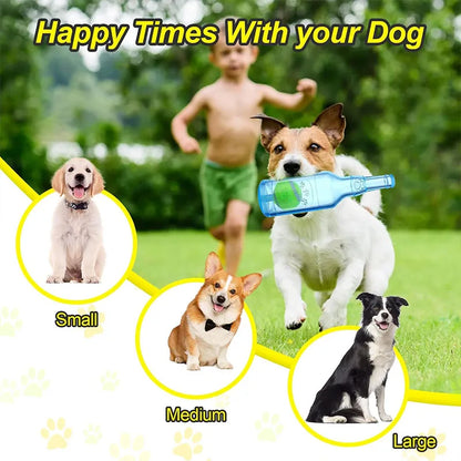 Water Bottle Dog Toy for Aggressive Chewers, Squeaky Water Bottle Dogs Chew Toysn Interactive Pet Toys to Exercise and Accompany