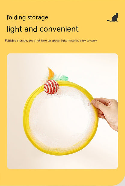 S-Shaped Interactive Cat Tunnel Toy