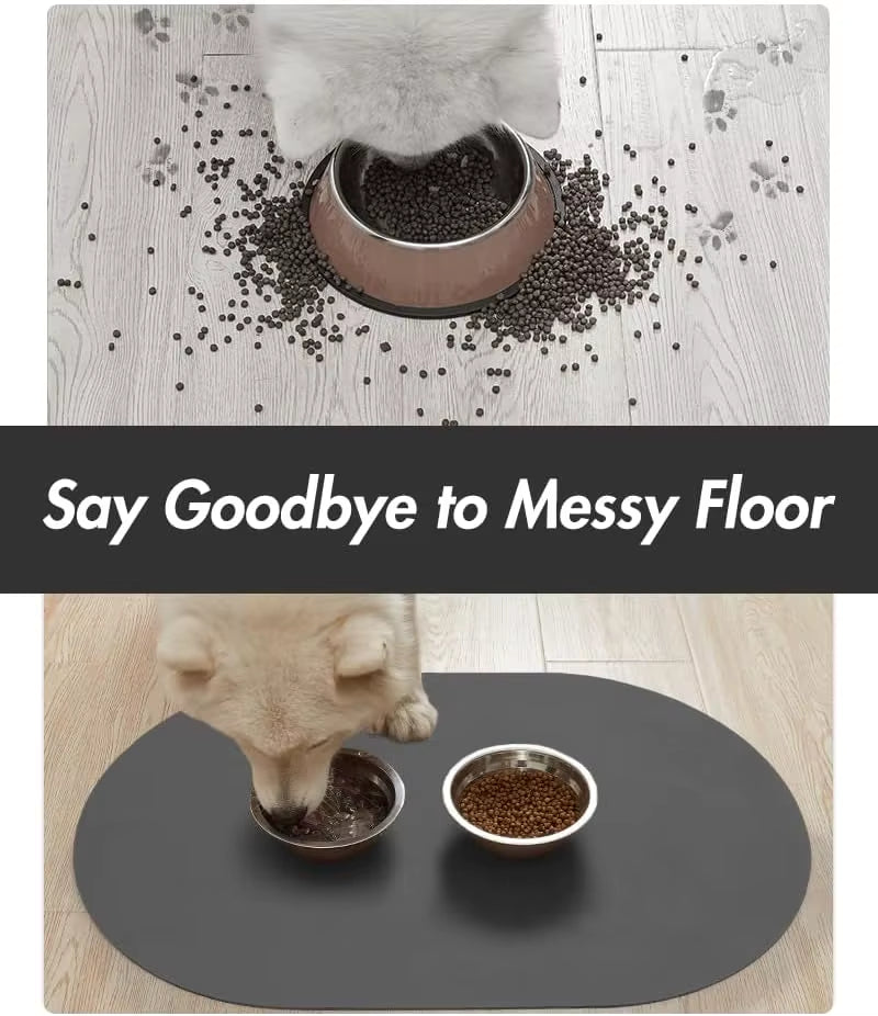 Quick-Dry Absorbent Pet Food & Water Mat