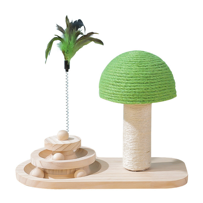 Double Sisal Ball Cat Scratching Post