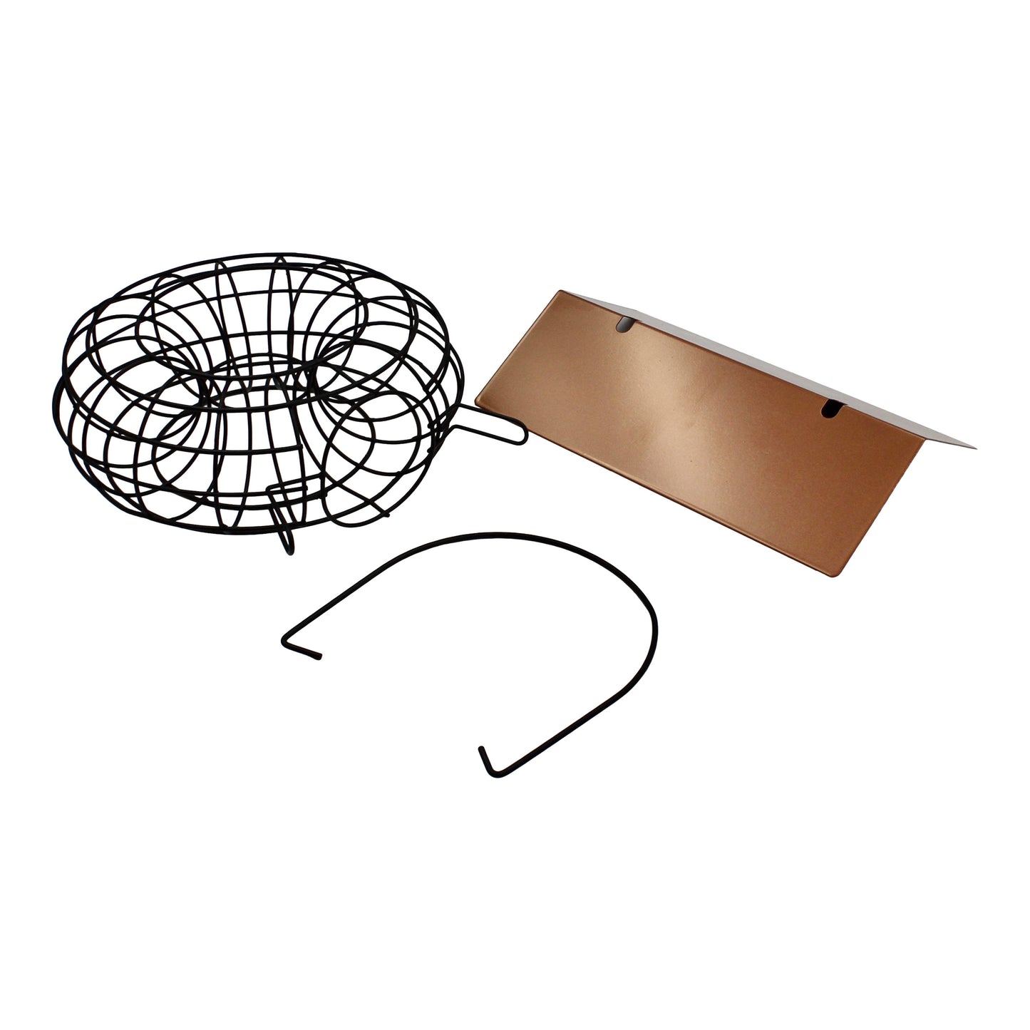 Suet Feeder for Suet Balls Metal Hanging Bird Feeder, 6 Suet Ball Capacity Copper
