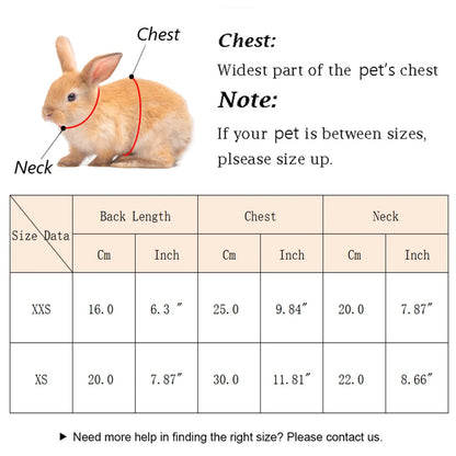 Winter Bunny Kitten Sweater Warm Fleece Small Animal Pullover Fruit Print Rabbit Guinea Pig Chinchillas Jacket Mascotas Clothing