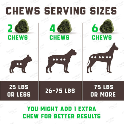 Green Lawn Chews for Dogs Urine Neutralizer Cranberry ACV & Enzymes