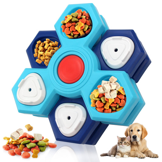 4-Layer Interactive Slow Feeder Puzzle Bowl