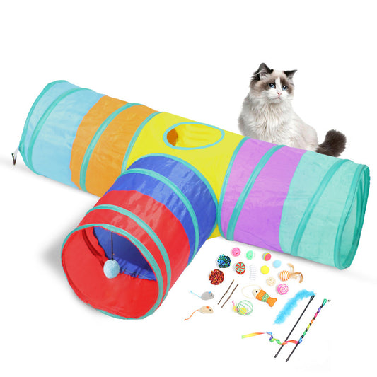 Foldable Cat Tunnel & Climbing Play Toy