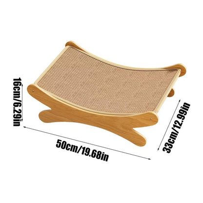 2-in-1 Cat Scratcher Lounge Bed
