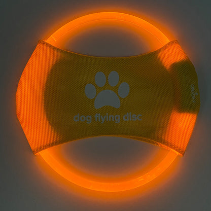 LED Light-Up Dog Flying Disc Toy