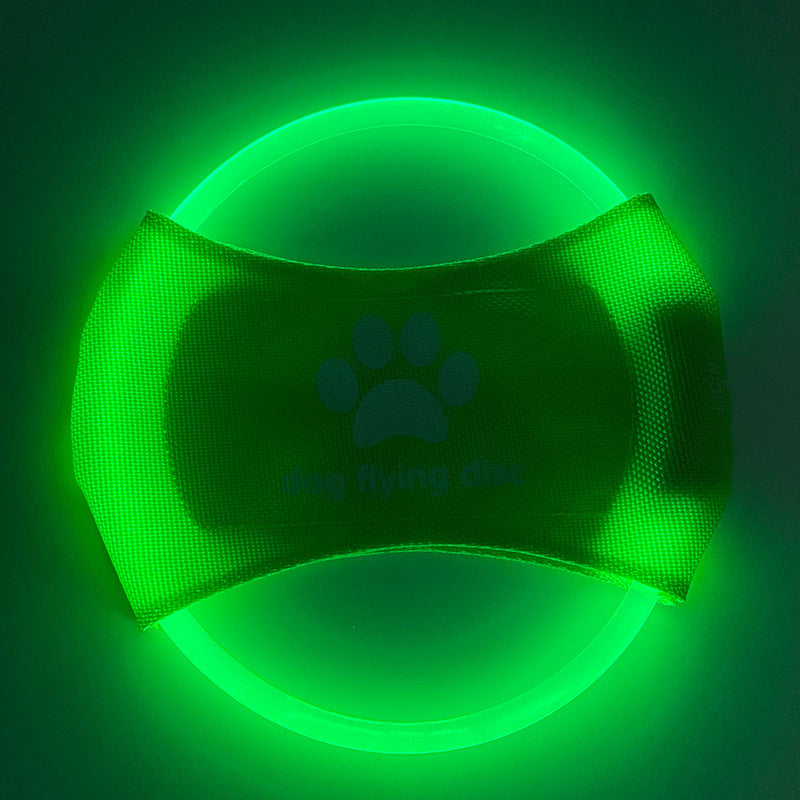 LED Light-Up Dog Flying Disc Toy
