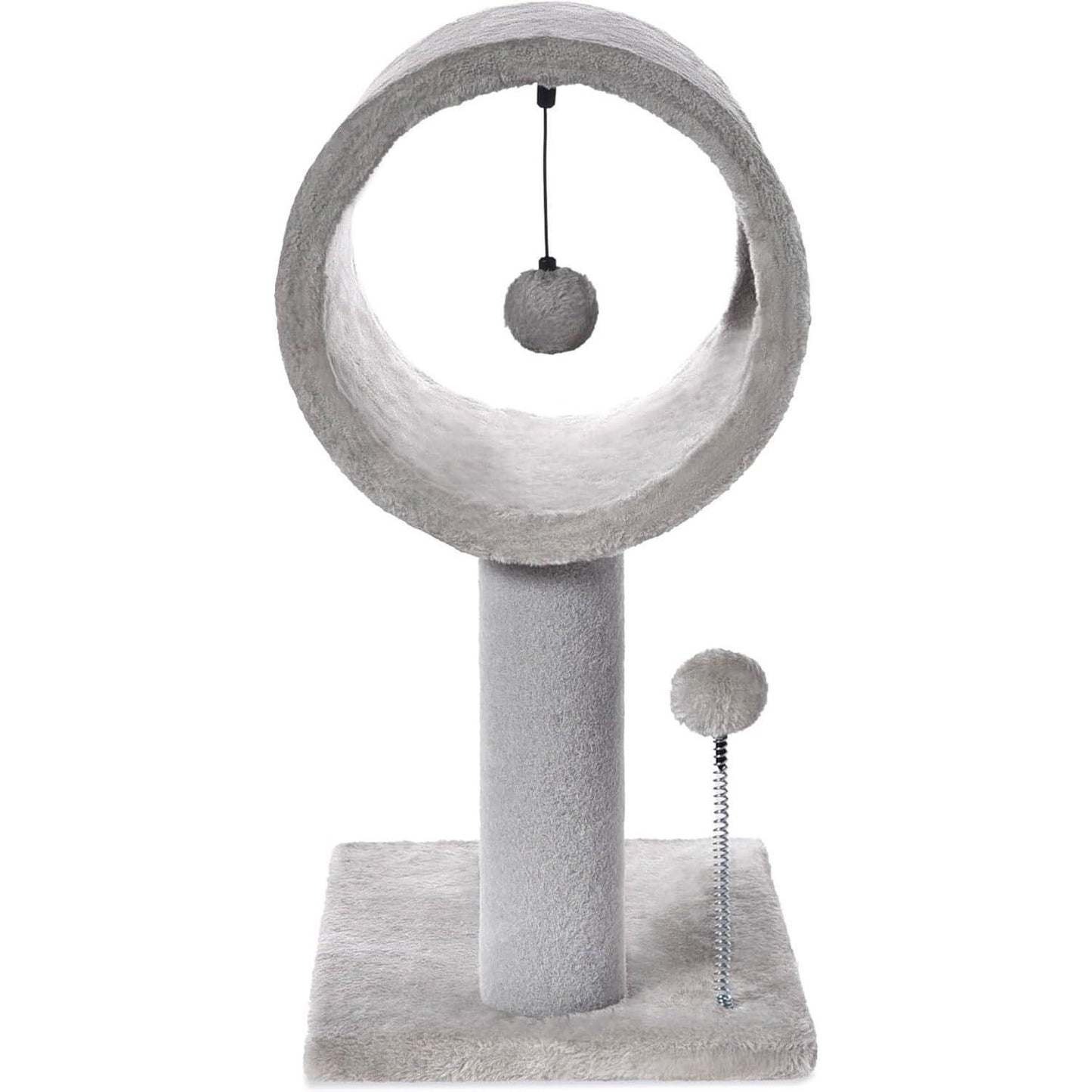 Compact Cat Tree with Tunnel & Scratching Posts