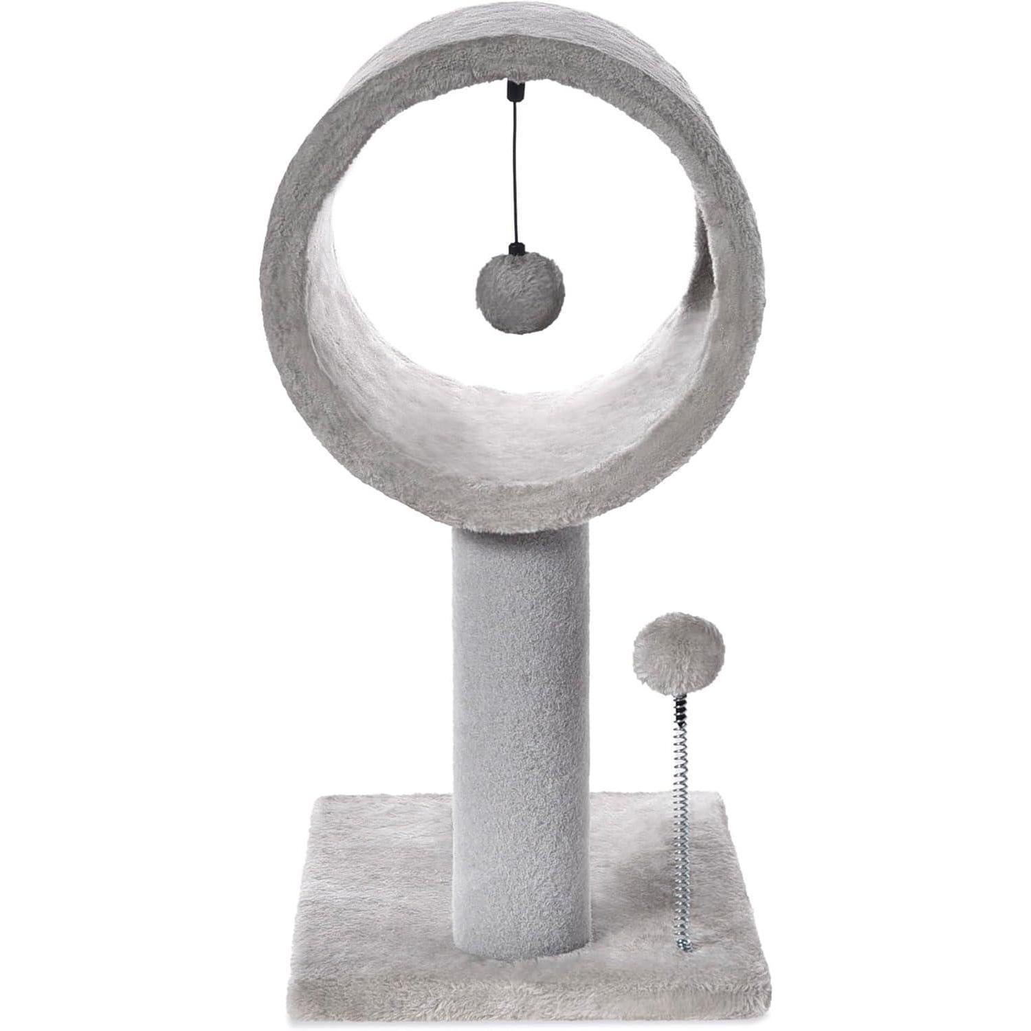 Compact Cat Tree with Tunnel & Scratching Posts
