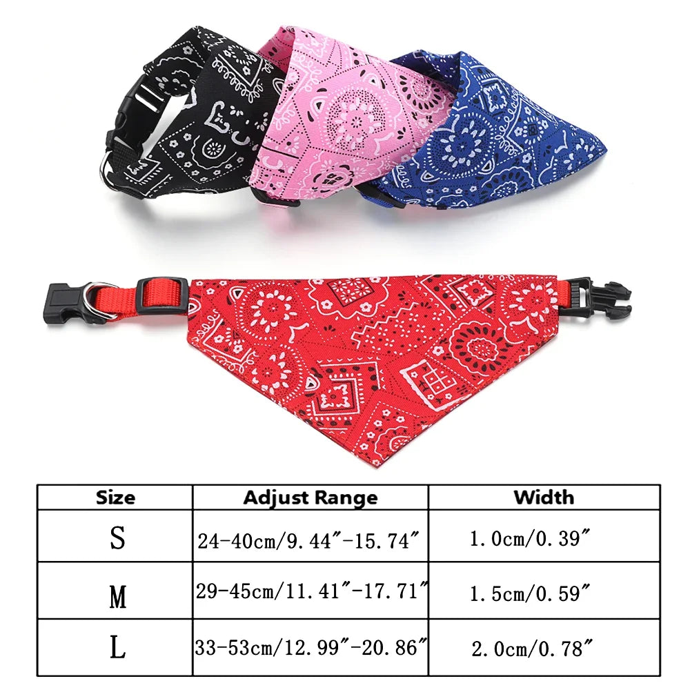 Adjustable Triangular Bandage for Pet Dog Cat Washable Scarf Bandana Collar Bibs Cat Neck Decor Birthday Party Dress Up