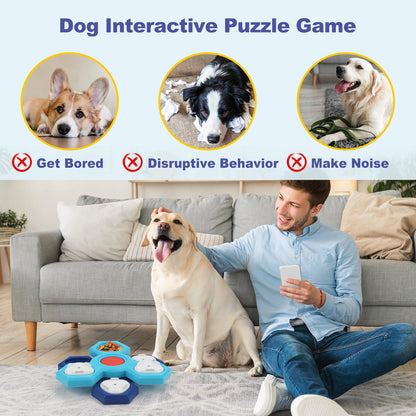 4-Layer Interactive Slow Feeder Puzzle Bowl