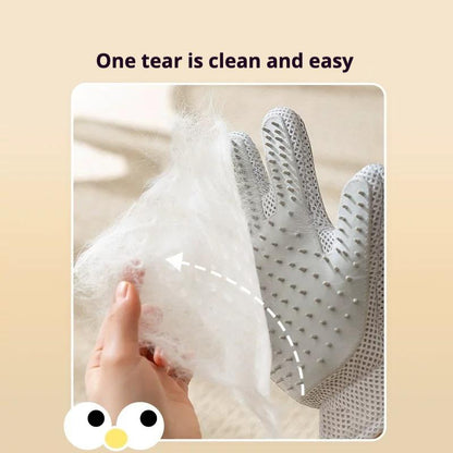 2-In-1 Pet Grooming Gloves & Brushes for Cats and Dogs High-Efficiency Hair Removal & Massage Glovesdouble-Sided Hair Removalanti-Scratch & Bite Protectioncleaning & Grooming
