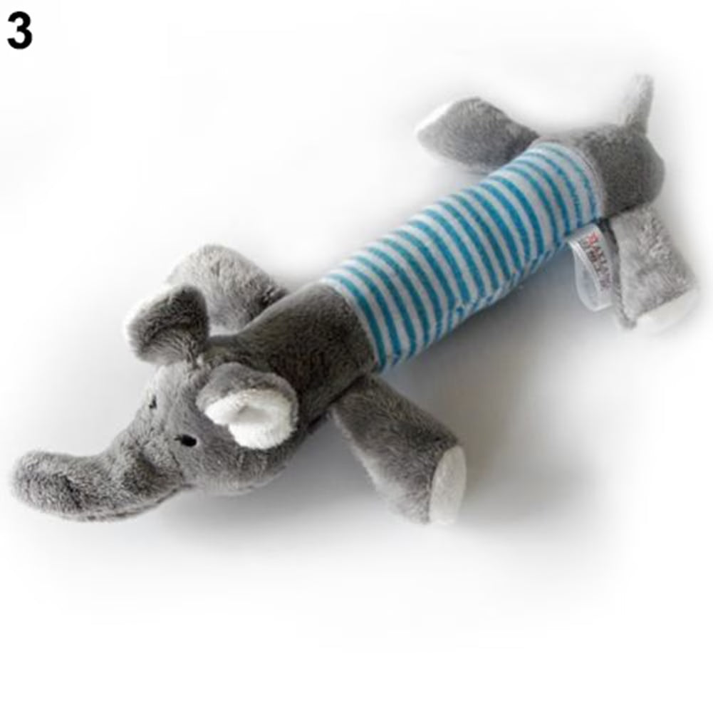 3Pcs Plush Animal Dog Toy Dog Squeaky Toys Cute Pet Plush Toys Stuffed Puppy Chew Toys for Small Medium Dog Puppy Pets - Bulk Dog Toys