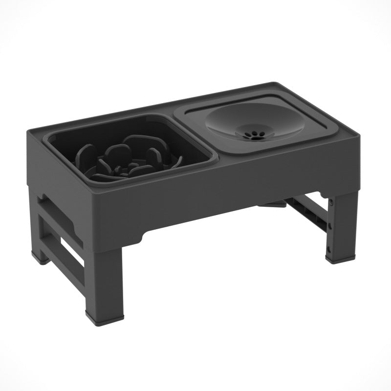 Adjustable Elevated Double Dog Bowl Stand