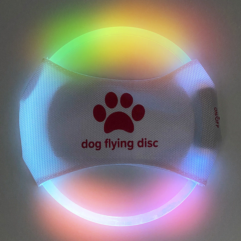 LED Light-Up Dog Flying Disc Toy