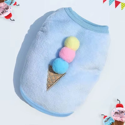 Soft Fleece Pet Dog Clothes for Small Dogs Cats Coats Jackets Vest Winter Warm Cute Pet Clothing for Dog Clothes Sweater Costume
