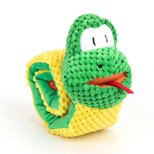 Snake Snuffle Toy Squeaky Dog Toys Boredom Stress Relief Game, Dog Puzzle Plush Toy IQ Training, Snuffle Toys for Dogs Foraging Instinct Training, Dog Chew Toy Treat Dispenser