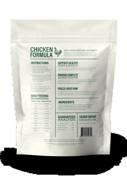 Chicken Flavor Freeze Dried Dog Food, 5 Oz. Bag