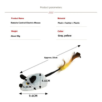 Rechargeable Remote-Control Mouse Toy for Cats