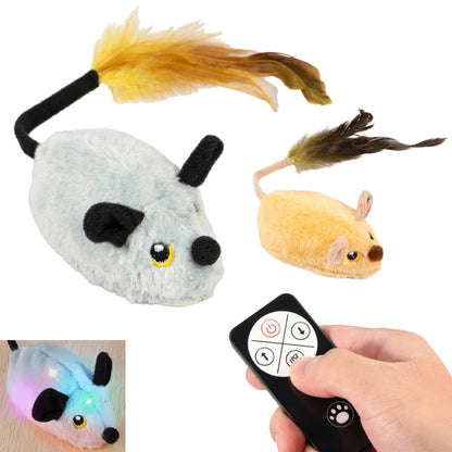 Rechargeable Remote-Control Mouse Toy for Cats
